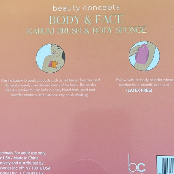 KABUKI BRUSH & BODY SPONGE - Picture 3 of 3